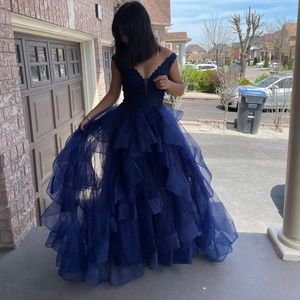 Rianna Couture prom dress - Indigo (Pouffy)